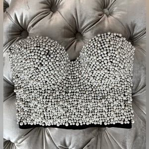 Strapless Pearl Corsette Size Small